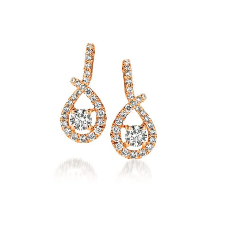 Mixed metal earrings-Le Vian 14K Strawberry Gold Earrings