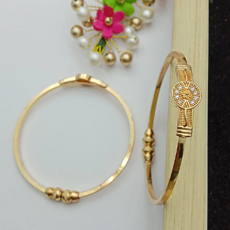 Charming bangles with cute pendants -SP Jewellery Gold Plated Openable Kada