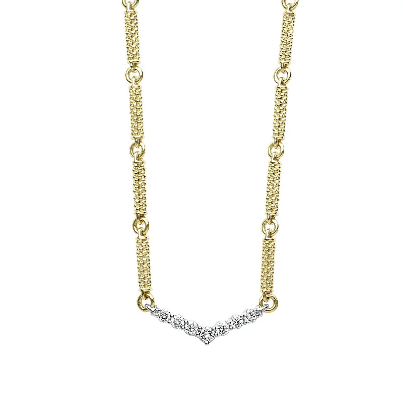 Matching couple necklaces for romantic gifts -Superfine Diamond Station Necklace