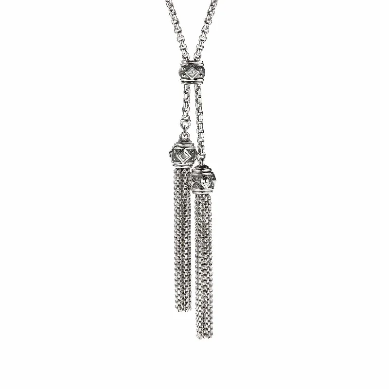 Affordable necklaces under $50 -Renaissance Tassel Necklace with Diamonds