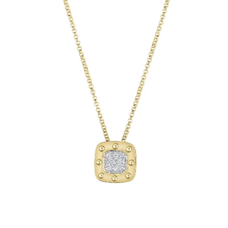 Minimalist necklaces for chic designs -18K Yellow Gold Pois Moi Diamond Necklace