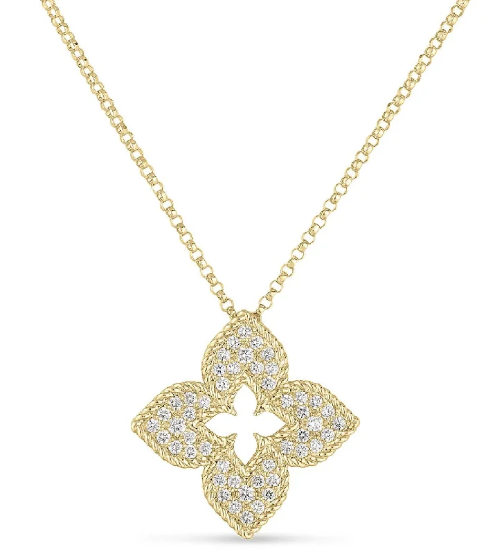 Trendy necklaces for casual day wear -Diamond Venetian Prince Necklace