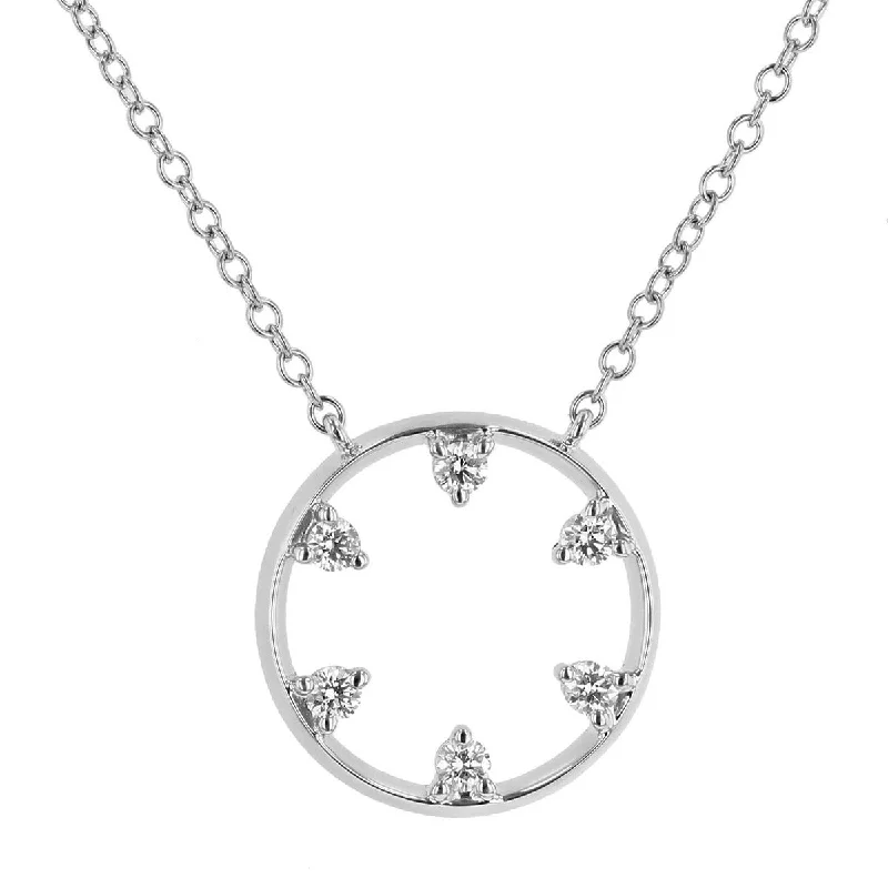 Elegant diamond necklaces for gifts -Star Wheel Necklace