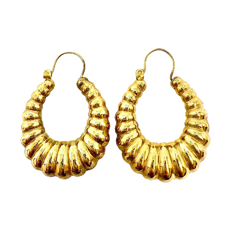 Stud earrings for girls-14K Gold Hoop Earrings