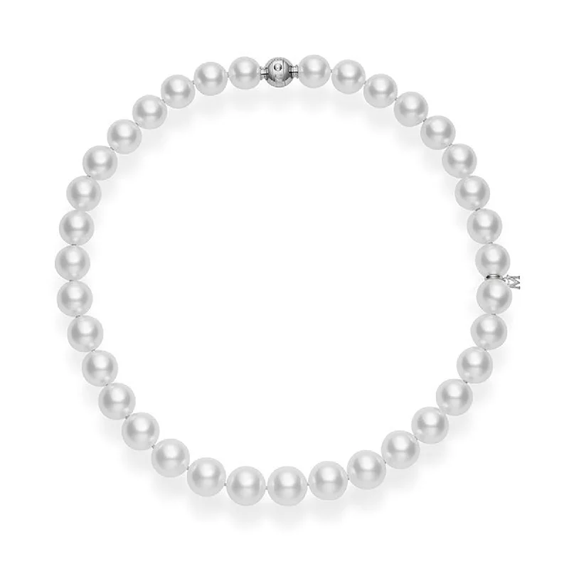 Silver chains for men’s necklaces -White South Sea Cultured Pearl Necklace