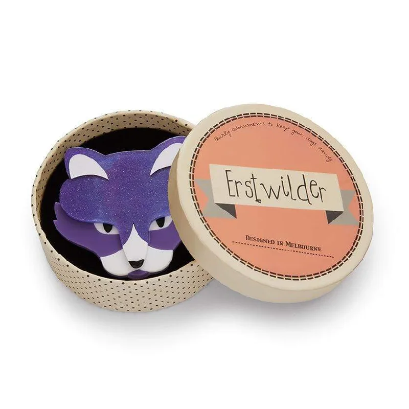 Classic oval brooches with gemstone centers -Erstwilder LeBeau Luscious Cat brooch 2019