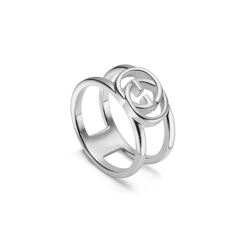 Stylish fashion rings for teens -Interlocking G Ring