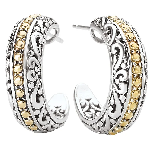 Gold diamond earrings-Ladies Fashion Earrings