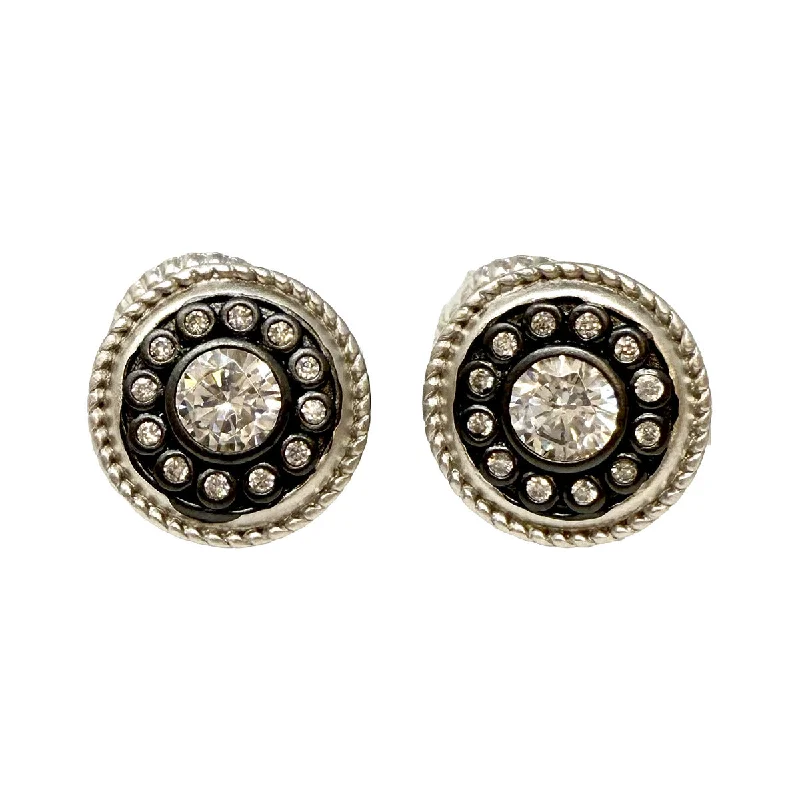 Gemstone earrings for bridesmaids-Freida Rothman Nautical Button Stud Earrings