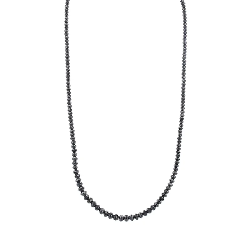 Elegant diamond necklaces for gifts -Noir Black Diamond Necklace