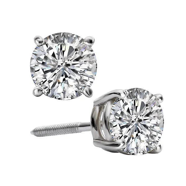 Men’s fashion earrings-Ladies Fashion Diamond Earrings