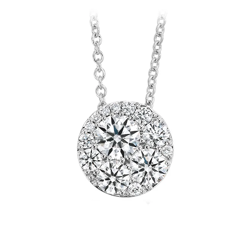 Birthstone necklaces for grandmother -Tessa Diamond Circle Pendant Necklace