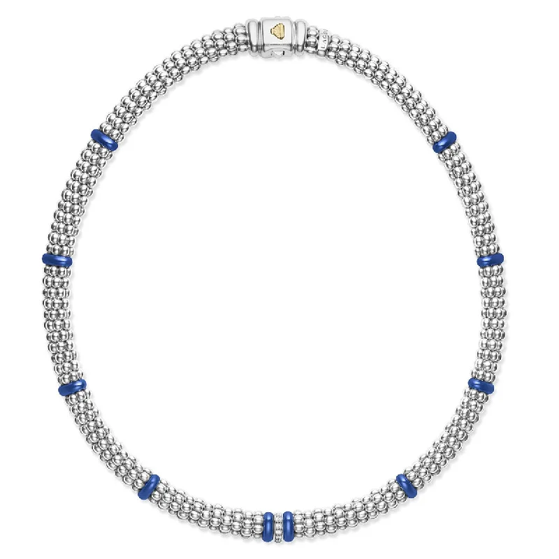 Affordable fashion necklaces -Single Station Diamond Caviar Necklace