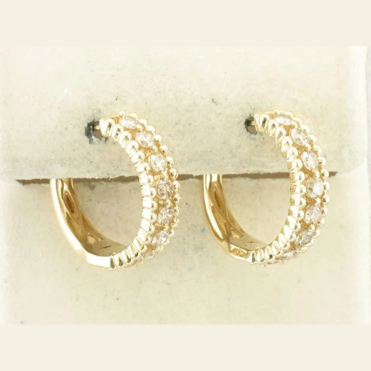 Gold stud earrings for women-Le Vian 14K Honey Gold Earrings