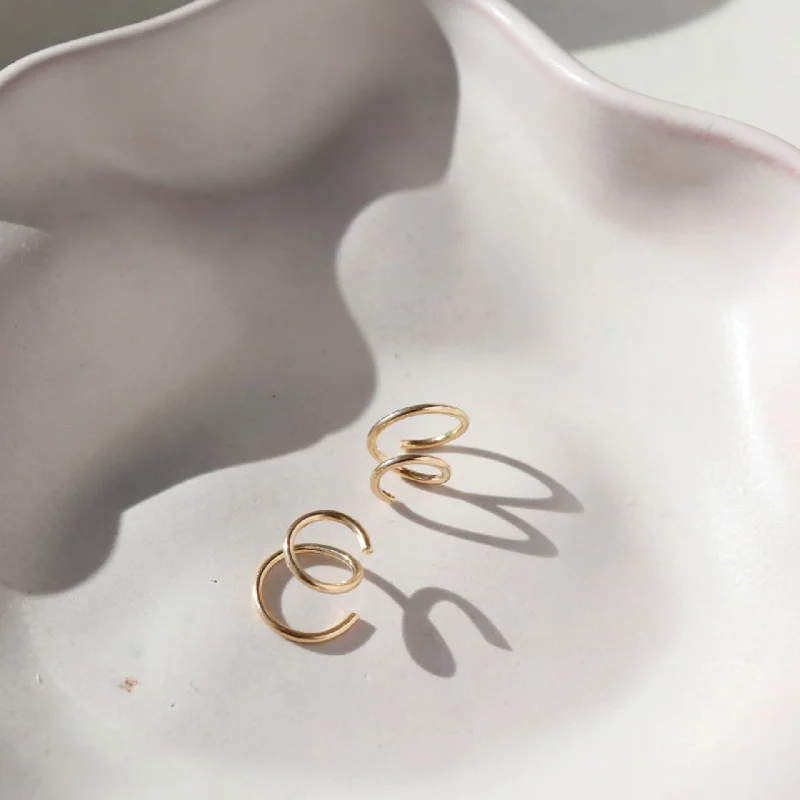 Butterfly earrings-Mini Twists in 14k Gold