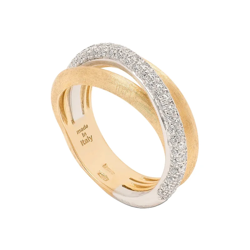 Modern rings for everyday elegance -Jaipur 3-Strand Diamond Stackable Ring