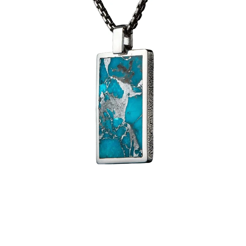 Heart pendant necklaces for loved ones -Turquoise Pinnacle