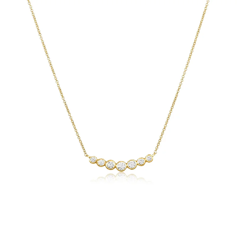 Designer necklaces for red carpet events -7 Diamond Bubble Necklace