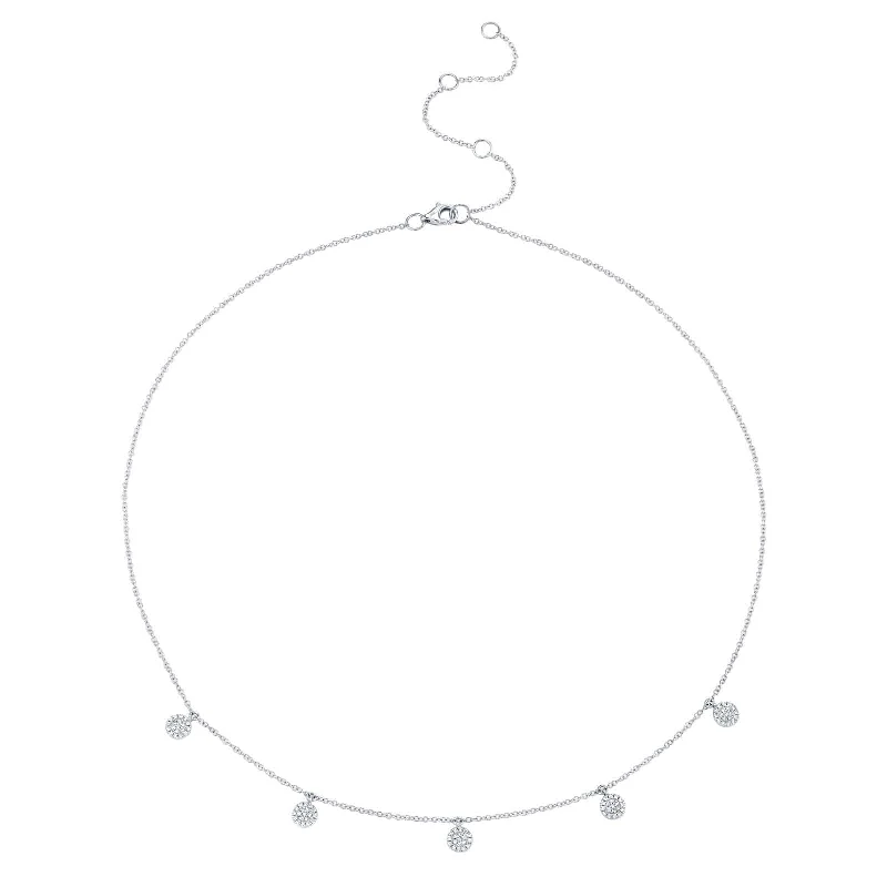 Fine jewelry necklaces for exclusive gifts -Diamond Pavé Circle Necklace