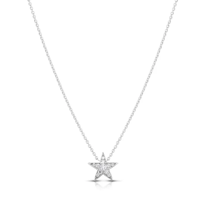 Fine jewelry necklaces for exclusive gifts -Tiny Treasures Diamond Star Necklace