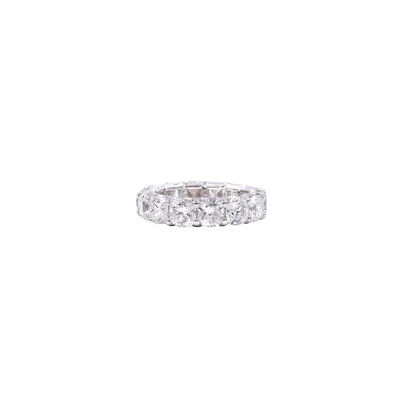 Wedding rings with a twist design -18 Karat White Gold Diamond Eternity Band