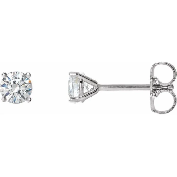 Silver earrings with gemstones-Platinum 3/4 CTW Natural Diamond Cocktail-Style Earrings