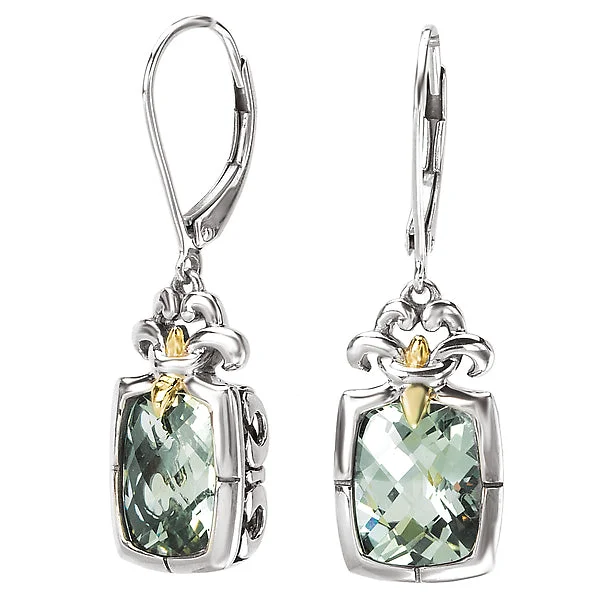 Crystal earrings-Ladies Fashion Gemstone Earrings