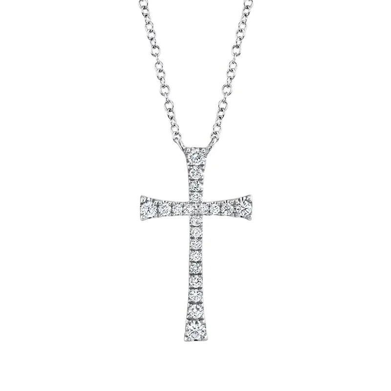 Necklaces for fashionistas with bold designs -Diamond Cross Necklace