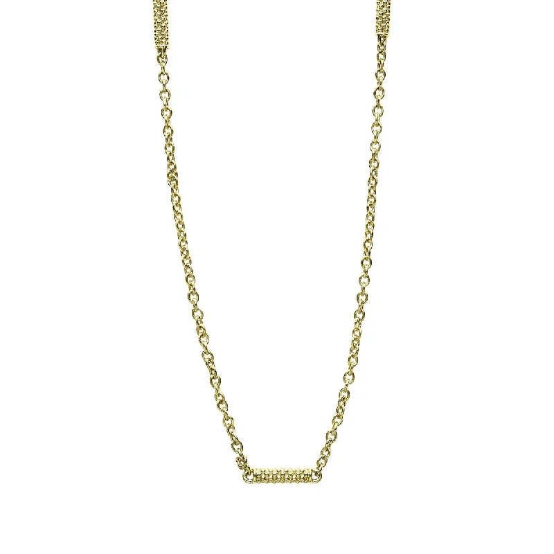 Necklaces with spiritual symbols -Superfine Caviar Station Chain Necklace