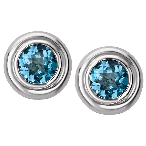 Elegant gemstone earrings-Ladies Gemstone Stud Earrings