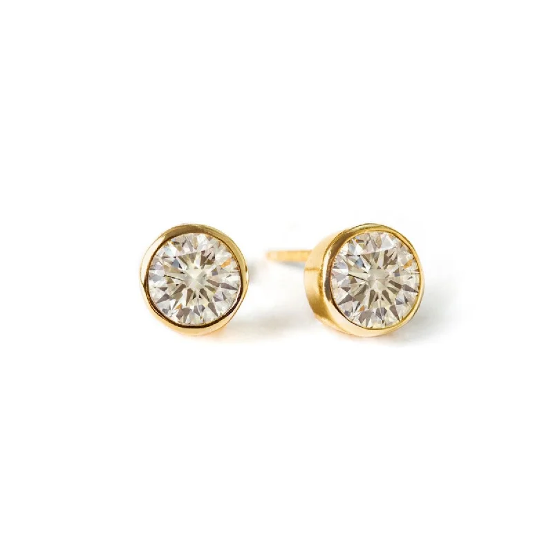 Geometric diamond earrings-Shay Stud Earrings