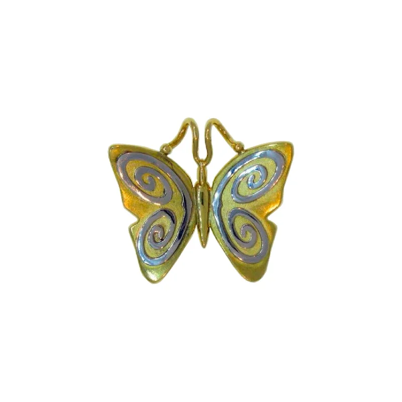 Birthstone necklaces for siblings -Cave Butterfly Pendant