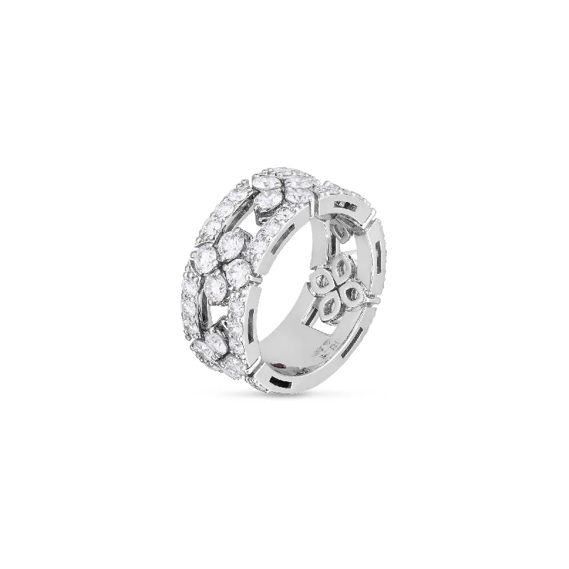 Fashionable rings with crystal accents -Diamond Love in Verona 8.5mm  Ring