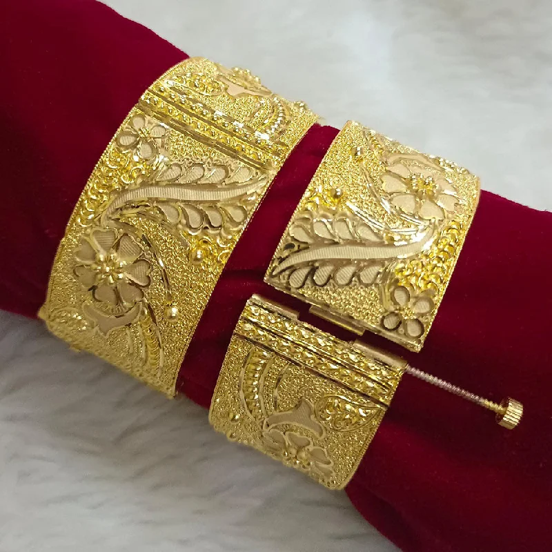 Colorful bangles for festive wear -Pari Art Jewellery Forming Openable Bangles Set