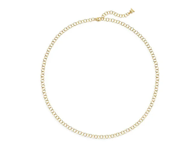 Unique necklaces for special occasions -18k Fine Round Chain 24"