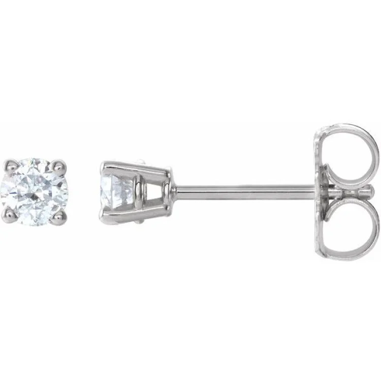 Unique chandelier earrings-14K White 1/4 CTW Natural Diamond Stud Earrings